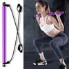 Yoga CrossFit Resistance Bands Exercise Pull Rope Portable Home Workout Pilates Bar Trainer Elastiska Band för Fitness Utrustning H1026