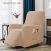 Stretch Elastic Recliner Sofa Cover Non-slip Removable And Washable Electric Armchair Chair slipcover 211116