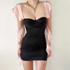 Strapless Lint Jurk voor Dames Zomer Dubbellaags Underwire Gevoerde Clubwear Corset Jurken Mouwloze Partij Vestidos 210709