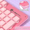 Backlit 104-key Oplaadbare Draadloze Bluetooth Gaming Toetsenbord En Muis Set Roze Leuke Ultradunne Geschikt Voor Home Office Game254t