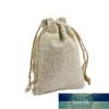 Melhor 50 pcs Wedding favor Hessian Burlap Burlap Sacos de Jute Drawstring Sack Bolsa J1 Preço de Fábrica Especialista Qualidade Qualidade Última Estilo Original Status