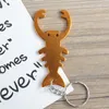 6 kleuren rivierkreeft bierflesopener sleutelhanger hanger draagbare aluminium legering kurkentrekker huishoudelijke keuken bar gereedschap