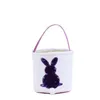 Easter Bunny Gift Bag Fashion Easter Basket Sequins Rabbit Candy Tote Bag Easter Storage Basket For Children