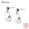 Vente Tiny Simple Round Design Boucles d'oreilles pour femmes 925 Sterling Silver Fashion Party Bijoux de mariage 210707