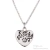 Luxury Fashion Necklace Designer Jewelry Pendant Jubileumsgåva 45 cm Långkedja Flower Bird Tiger Heart Halsband för kvinnor Sterling Silver Couples Wholesale