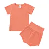 MILANCEL Summer Baby Pyjama Set Short Sleeve O Neck And Pants Sleepwear 211109