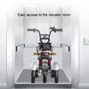 Nowy skuter rowerowy rodzic-dziecko 3 koła Elektryczne skutery 12 cali 500 W 48V Mocne elektryczne z trzema siedzeniami