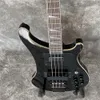 Custom highquality matte bass electric guitar black hardware good sound quality real picture shooting3745665