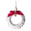 Kerstversiering Joy Themed Krans Mini Gebreide Charm Boom Hanger Craft Ring Hoop Pasen Wedd