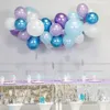 35 pièces Kit de guirlande de ballons de fille de glace ballons de feuille de flocon de neige de noël ballons d'anniversaire fournitures de fête d'hiver de mariage 220217