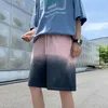 Shorts pour hommes pour hommes Kawaii Harajuku Casual Summer Femme Lâche Street Style Coréen Gradient Sports Hip-Hop Goth Punk 2023 Vente chaude
