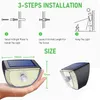 200 LED Superljus utomhus sollampa Vattentät 3 Modes Motion Sensor Human Induction Solar Garden Light Yard Garage Lights