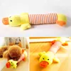 Cute Pet Dog Cat Plush Squeak Sound Toys Funny Fleece Durability Chew Molar Toy Fit for All Pets Elephant Duck Pig #15 211111