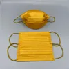 Gold Disposable Mask Adult Fashion Designer Face Masks 3 Layers Non-Woven Protection