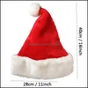 Decorations Festive Supplies Home & Garden Red Santa Claus Thicken Tra Soft Plush Cosplay Hat Decoration Adts Christmas Party Xmas Hats Dbc