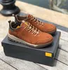 2021 Scarpe casual con imbottitura in pelle Scarpe da trekking da viaggio impermeabili da uomo per esterno Suola resistente all'usura in stile retrò Scarpe da ginnastica di alta qualità 39-44