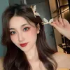 매력적인 나비 여성 헤드 피스 헤어 액세서리 Barrettes 크리스탈 클립 골드 헤어핀 토끼 귀 소녀 머리 장식