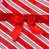 Mädchen Weihnachten Kleidung Outfit Lange Ärmel Rot Gestreiftes Hemd Hosen Sets Santa Weihnachten Kostüm Bogen Knoten Jacke Tops Hosen 210413