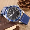 Mode Heren Automatische Mechanische Mannen Roestvrij staal Polshorloge Keramische Rode Bezel Black Dial Rotor Montres Clasp Horloge 42mm Horloges