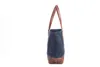 Vaxad Strand Tote Vax Kanvas Tote Tung bomull Shopping Bag Leather Handle