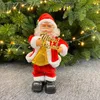 Weihnachtsdekorationen Weihnachtsmann feiert Bandgruppe Batteriemusik Tanzpuppe Kinderspielzeug Neujahrsgeschenke w-00949
