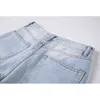 Streetwear Ripped Hole High Waist Jeans Kvinnor Byxor Casual Straight Denim Vintage Y2K Jeans Spring Female Loose Trouser 210417