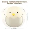 Luci notturne Lampada a forma di pulcino a forma di luce a LED Cartone animato morbido Camera da letto per bambini Ricaricabile per regalo di compleanno per bambini