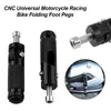 Pedals Universal Motorcycle Footpegs CNC Aluminum Motor Bike Folding Footrests Foot Pegs Premium Rear For Motorcycles