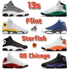 Jumpman 13 농구화 13s 남자 여자 스니커즈 OG 플린트 시카고 그레이 발가락 사육 불가사 행운의 녹색 코트 퍼플 남성 트레이너 미국 5.5-13