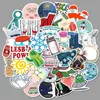 Cartoon graffiti stickers 50 pieces of purple small fresh suitcase water cup skateboard refrigerator waterproof sticker can be customized