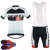 Conjunto de jersey de ciclismo para hombre 2021 Verano Scott Team Manga corta Camisa de bicicleta BIB Shorts Trajes Secado rápido Transpirable Ropa de carreras Tamaño XXS-6XL Y21041074