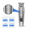 Kemei Professional Hair Clipper Beard Trimmer 남성용 조절 가능한 속도 LED 디지털 조각 S 전기 면도기 220216