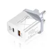 18W 듀얼 포트 PD 타입 C USB C WALL Charger 휴대용 EU 미국 iPad iPhone 용 전원 어댑터 11 13 14 15 Samsung Huawei Android Phone