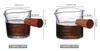 木製ハンドルミルクコーヒーカップイタリアンガラス測定カップミニマグ卸売工場価格エキスパートデザイン品質最新スタイルオリジナルステータス