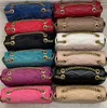 Moda 12 colori designer borse a tracolla da donna in pelle PU borsa a catena in oro borse stile cuore croce corpo puro colore Messenger Purs259W