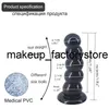 Massage Big Size Anal Beads Soft Butt Plug Anus dilator Sex Toys for Adults Men Woman Large Booty Beads Black Dildo Anal Sex Toys 316i