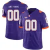 Benutzerdefiniertes 2021 College-Football-Trikot Travis Etienne Jr. Trevor Lawrence Justyn Ross T-Shirt Higgins Sammy Watkins Tanner Muse genäht Orange Weiß Lila Top-Qualität