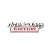 Zinklegering witte privilege editie auto sticker decoratie badge emblemen