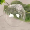 Décorations de noël boules transparentes en plastique Transparent bricolage boule suspendue ornements pour la maison arbre de noël