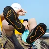 Мужчины Aqua Shoes Босиком Плавание Человек выше по течению Дышащие кроссовки Пешие прогулки Спорт Быстрая Сушильная река Морская вода Y0714