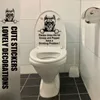 Naklejki ścienne Ekologiczne Papier Nowoczesny Humorystyczny znak toalety na toalety