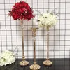 Vases 1pcs Gold Acrylic Flower Road Lead Wedding Table Centerpieces Flowers Stands For Home Decoration