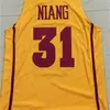 Nikivip Custom Georges Niang Iowa State College Basketball Jersey Men's All Stitched White Yellow qualquer tamanho 2xs-5xl Nome e número de qualidade superior