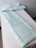 5 Yards/Lot beau tissu de coton africain fuchsia avec perles décoration fleur suisse voile dentelle pour s'habiller QC1-1