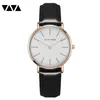 Wristwatches 2022 Fashion Women Dress Watch Leather Simple Style Quartz Ladies Casual Waterproof Wristwatch Montre Femme Relogi