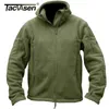 Tacvasen Winter Airsoft Militärjacka Men Fleece Tactical Jacket Thermal Hooded Jacket Coat Höst OuterWear Mens Kläder 3XL 210928