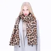 Top Luxus Leopard Print Herbst Winter Frauen Mode Warme Schal Schal Großhandel
