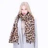 Top Luxo Leopard Imprimir Outono Inverno Mulheres Moda Moreto SHAlw Scarf Atacado