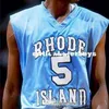Nikivip 5 Lamar Odom Rhode Island College Maglia da basket classica retrò Maglie cucite da uomo QUALSIASI NOME QUALSIASI NUMERO