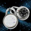 Zinc Alloy Precision Lock Hardad Stål Shackle Dial Combination Bagage Locker Turntable Lösenord Hänglås Gym Closet Safe Disc Password Lås Anti-stöld